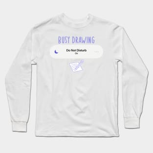 busy drawing Long Sleeve T-Shirt